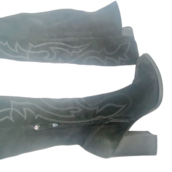 DOLCE VITA WOMEN’S SOLEI BOOT Black Western Knee High Heeled Boots Size 9 - Picture 14 of 15